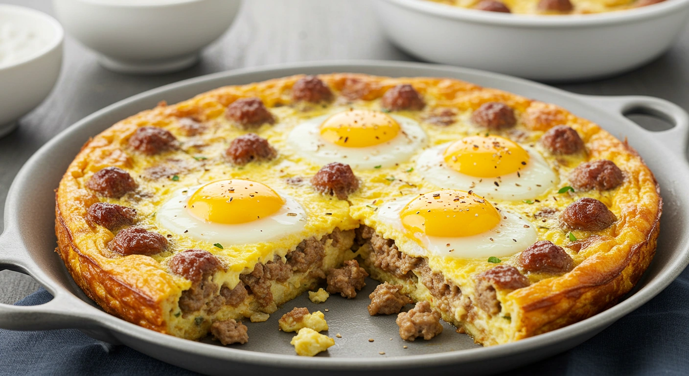 Hearty Sausage Egg Casserole